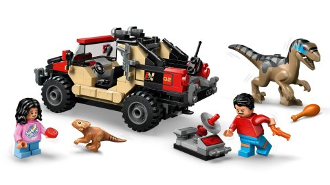 LEGO Jurassic World 76972 - Ucieczka terenówką przed raptorem