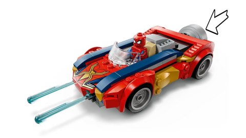 LEGO Marvel 76336 - Spider-Man w samochodzie kontra zvenomowany Wolverine