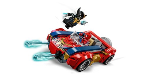 LEGO Marvel 76336 - Spider-Man w samochodzie kontra zvenomowany Wolverine