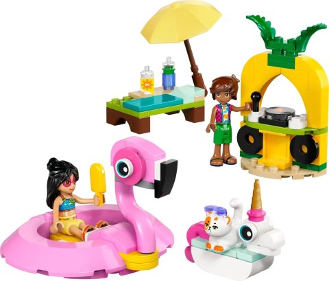 LEGO Friends 42658 - Impreza na basenie z jednorożcem i flamingiem