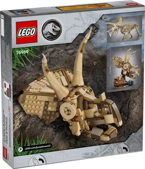 LEGO Jurassic World 76969 - Szkielety dinozaurów: czaszka triceratopsa
