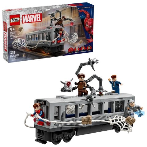 LEGO Marvel 76321 Spider-Man kontra Doc Ock — scena w metrze