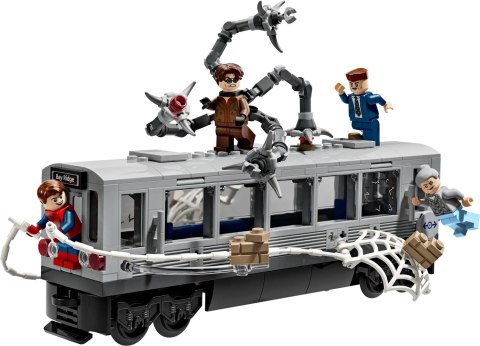 LEGO Marvel 76321 Spider-Man kontra Doc Ock — scena w metrze