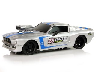 Auto Sportowe R/C 1:16 Srebrne Niebieskie Pasy Pilot LEAN Toys