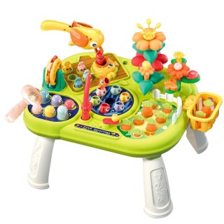Wielofunkcyjna Tablica Stolik Interaktywny Dla Malucha Gry Zręcznościowe LEAN Toys
