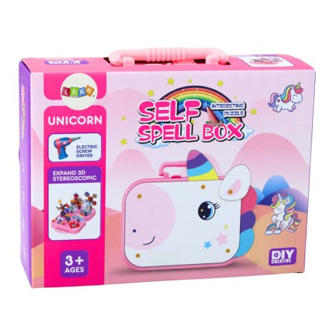 Zestaw Klocków Konstrukcyjnych Wkrętarka Jednorożec DIY LEAN Toys