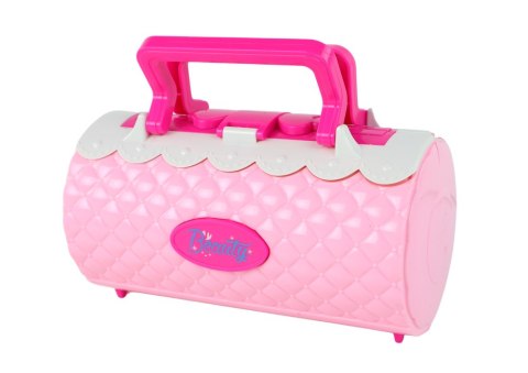 Zestaw Piękności Do Makijażu W Kuferku Cienie Do Powiek Różowy LEAN Toys