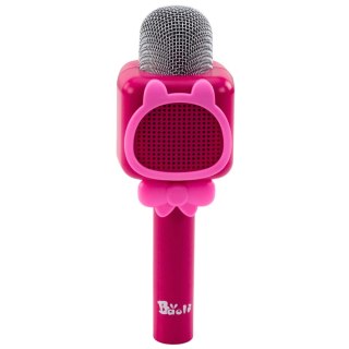 Bezprzewodowy Mikrofon Bluetooth Do Karaoke Nagrywanie Zmiana Głosu Różowy LEAN Toys