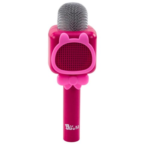 Bezprzewodowy Mikrofon Bluetooth Do Karaoke Nagrywanie Zmiana Głosu Różowy LEAN Toys
