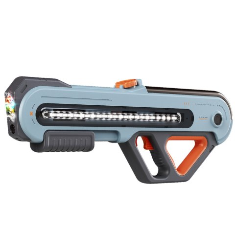 Duży Pistolet Karabin W12 Elektryczny Na Wodę LED Szary 60cm LEAN Toys