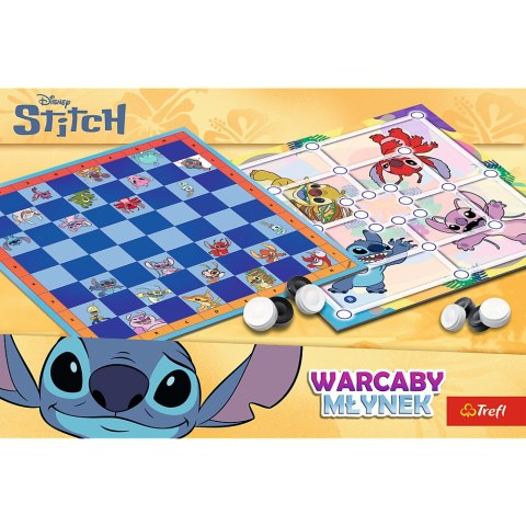 Gra planszowa Warcaby i Młynek Lilo & Stitch Trefl 02799