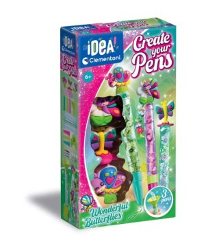  Idea Art Zestaw Mini Fabryka Długopisów Motylki Clementoni 18169 Clementoni