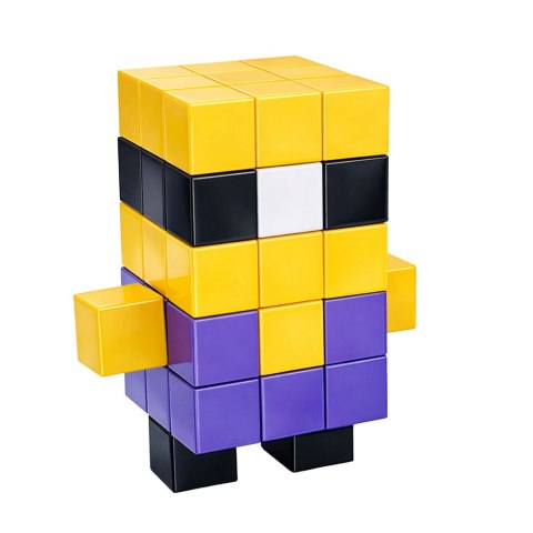 Klocki Magnetyczne Konstrukcyjne Kostki Bloczki 3D Kolorowe 96 el. LEAN Toys