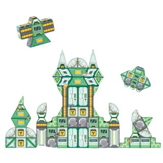 Klocki Magnetyczne Kosmos Stacja Kosmiczna 4D 108el LEAN Toys