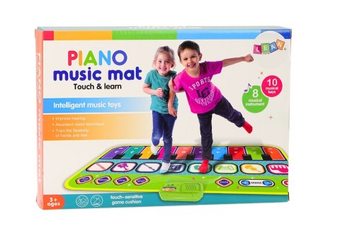 Mata Taneczna Interaktywna Pianinko Instrumenty 60cm x 30cm LEAN Toys