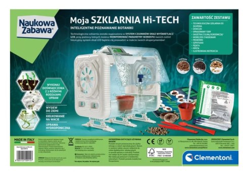 Naukowa Zabawa Laboratorium Szklarnia HI-TECH Botanika Doświadczenie Język Polski Clementoni 50915 Clementoni