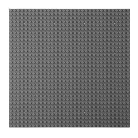 Płyta Plansza Konstrukcyjna Do Klocków Budowania Szara 25,5x25,5 cm LEAN TOYS