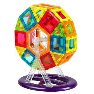 Zestaw Klocki Magnetyczne Konstrukcyjne Edukacyjne Kolorowe 70el