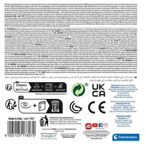 Clemmy Koszyk Sensoryczny Sorter Klocki Clementoni 17807 Clementoni