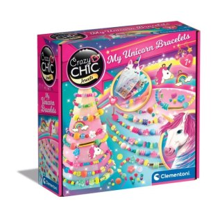Crazy Chic Zestaw Koralików Bransoletki z Jednorożcem Clementoni 50882 Clementoni
