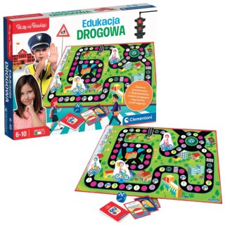 Gra edukacyjna Edukacja Drogowa Uczę się Bawiąc Język Polski Clementoni 50777 Clementoni
