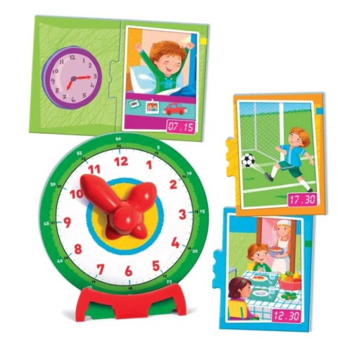 Gra edukacyjna Puzzle Która Jest Godzina? Zegarek Uczę się Bawiąc Język Polski Clementoni 50771 Clementoni