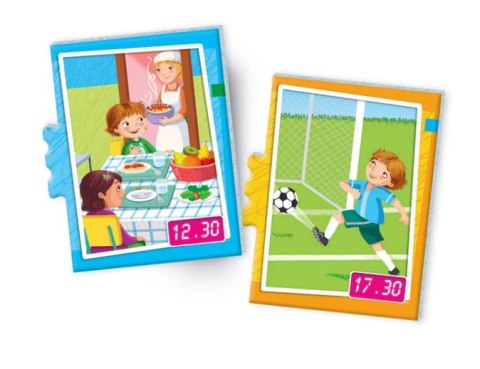 Gra edukacyjna Puzzle Która Jest Godzina? Zegarek Uczę się Bawiąc Język Polski Clementoni 50771 Clementoni