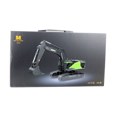 Koparka Gąsienicowa Zdalnie Sterowana RC Huina 1593 Zielona 1:14 HUINA