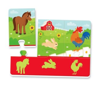 Puzzle Zwierzęta i Ich Cienie Uczę się Bawiąc Język Polski Clementoni 50762