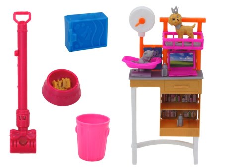 Zestaw Lalka Z Psami Kot Karma Weterynarz Akcesoria LEAN Toys