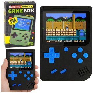 Gra Elektroniczna Konsola Retro 108w1 Ekran LCD Czarna LEAN Toys