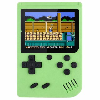 Gra Elektroniczna Konsola Retro 108w1 Ekran LCD Zielona LEAN Toys