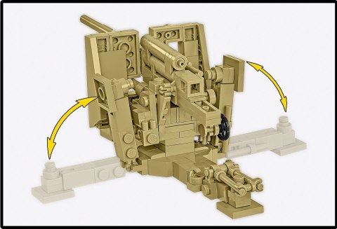 Klocki Sd.Kfz.8 Towing 8.8 cm Flak 36, 975 elementów Cobi Klocki