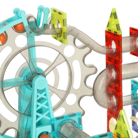 Klocki magnetyczne magnetic sticks marble tor kulkowy z dźwiękiem muzyką grający 118 elementów Kik Sp. z o. o. Sp. k.