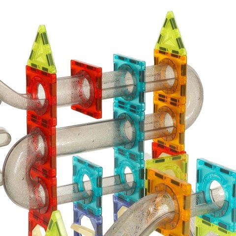 Klocki magnetyczne magnetic sticks marble tor kulkowy z dźwiękiem muzyką grający 118 elementów Kik Sp. z o. o. Sp. k.