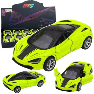 Samochód Sportowy Metalowy Napęd Światła Dźwięki Zielony 1:32 LEAN TOYS