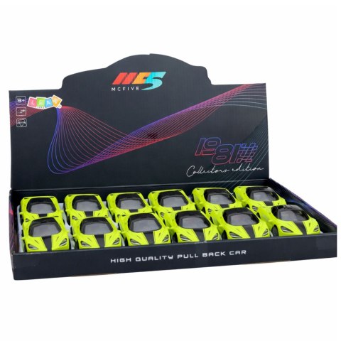 Samochód Sportowy Metalowy Napęd Światła Dźwięki Zielony 1:32 LEAN TOYS