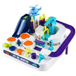 Samochodowy Tor Przeszkód Interaktywny Parking Edukacyjny 4 Auta LEAN Toys