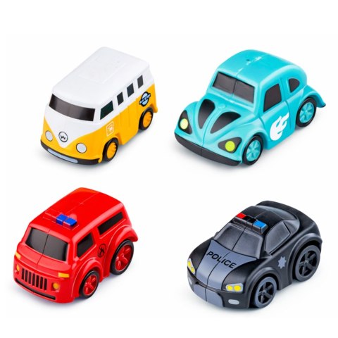 Samochodowy Tor Przeszkód Interaktywny Parking Edukacyjny 4 Auta LEAN Toys