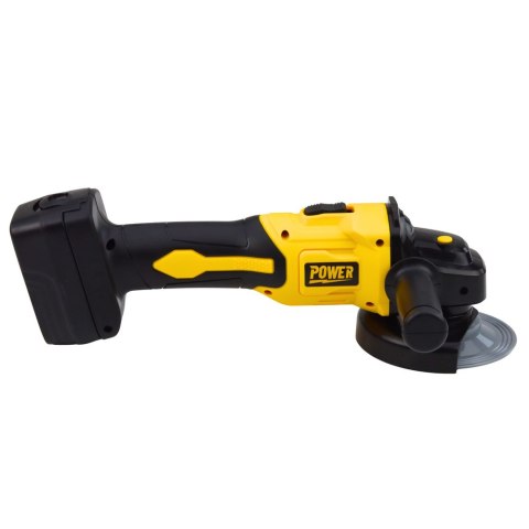 Zabawkowa Szlifierka Kątowa Dla Dzieci Dźwięki Żółta LEAN Toys