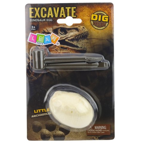 Zestaw Archeologiczny Wykopaliska Jajo Dinozaura Figurka Narzędzia LEAN TOYS