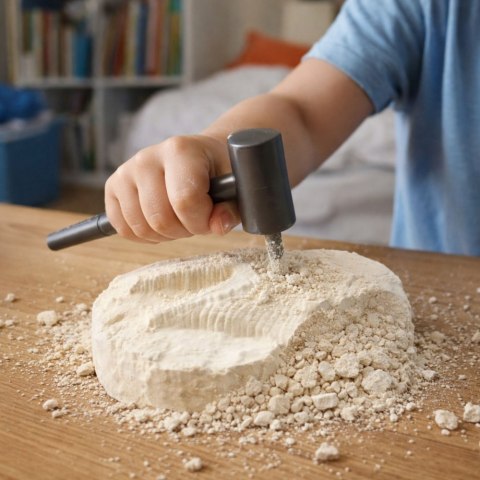 Zestaw Archeologiczny Wykopaliska Kamień z Dinozaurem Figurka Narzędzia LEAN TOYS