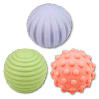 Zestaw Piłeczki Sensoryczne Dla Niemowląt Pastelowe 3 szt 6 cm