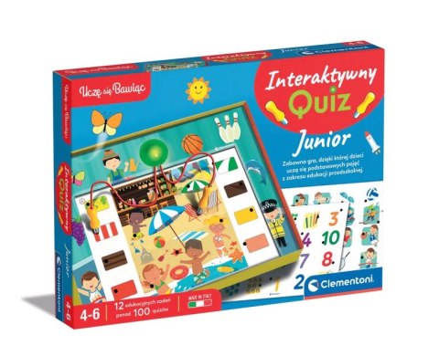 Gra edukacyjna Interaktywny Quiz Junior Język Polski Clementoni 50941 Clementoni