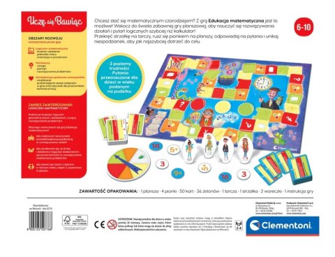 Gra planszowa Edukacja Matematyczna Uczę się Bawiąc Język Polski Clementoni 50778 Clementoni