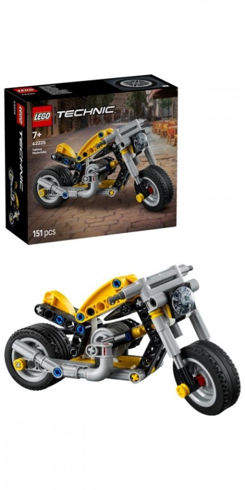 Klocki Technic 42225 Żółty motocykl LEGO