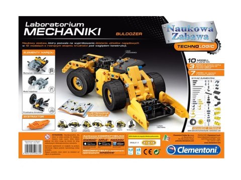Naukowa Zabawa Laboratorium Mechaniki Buldożer Język Polski Clementoni 50633 Clementoni