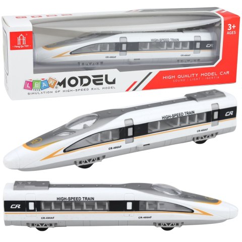 Pociąg Pośpieszny High Speed Otwierane Drzwi Napęd Światła Dźwięki LEAN Toys