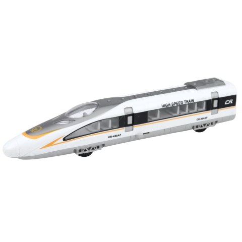 Pociąg Pośpieszny High Speed Otwierane Drzwi Napęd Światła Dźwięki LEAN Toys