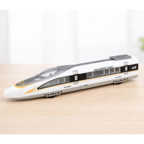 Pociąg Pośpieszny High Speed Otwierane Drzwi Napęd Światła Dźwięki LEAN Toys